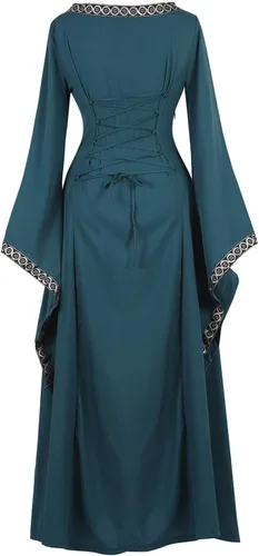 Vista 67 de Kranchungel - Vestidos renacentistas de estilo medieval/irlandés/campesino para mujer; disfraz de hada, para bailes