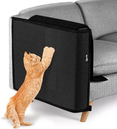 Vista 9 de NATUYA Protector de sofá de muebles para arañazos para gatos, almohadilla rascador grande de sisal para gatos, protector de brazo de esquina Gris