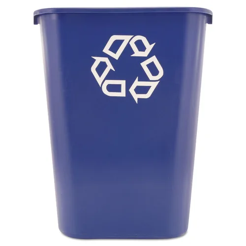 Vista 16 de Rubbermaid Commercial Products - Basurero de escritorio de resina plástica Azul