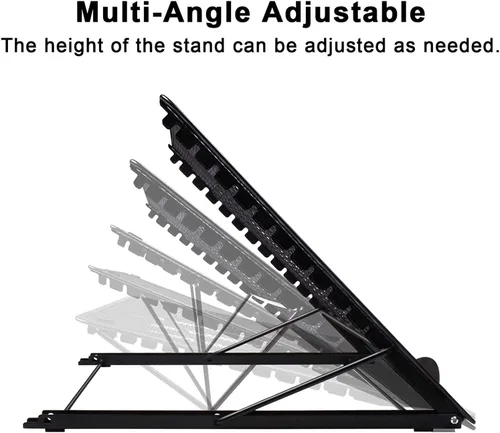 Vista 7 de Fayet Soporte de almohadilla de luz ajustable de versión grande, 12 puntos angulares para artistas XP-Pen, compatible con cuadernos de 10 a 17