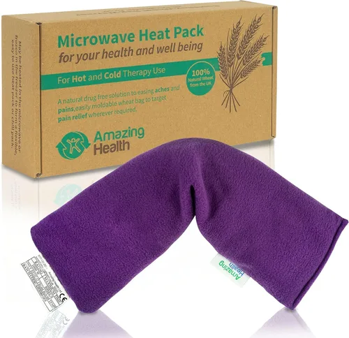 Vista 8 de Amazing Health - Bolsas de trigo para microondas, paquete de calor para microondas, con aroma a lavanda, almohadilla térmica para microondas, trigo