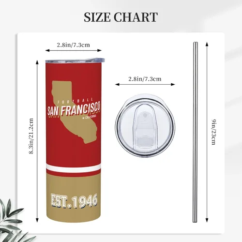 Vista 3 de Vaso de 20 onzas para automóvil, recto, delgado, con funda aislante para taza, asa portátil, taza de café de viaje deportiva, de acero inoxidable