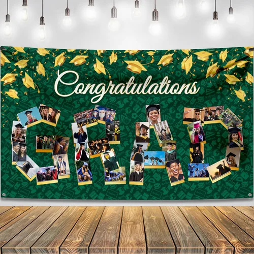 Vista 31 de KatchOn, Cartel de fotos de graduación de felicitaciones – Xtralarge, 72 x 44 pulgadas Cartel de fotos personalizado de graduación Fondo