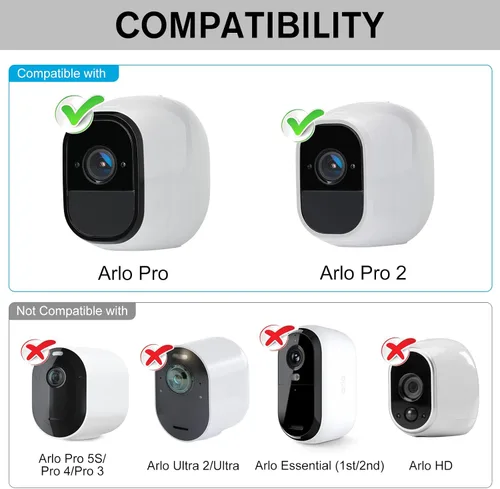 Vista 2 de Paquete de 2 cables de alimentación para Arlo Pro y Arlo Pro 2, cable USB resistente a la intemperie de 16.4 pies, con adaptador de corriente 3.0