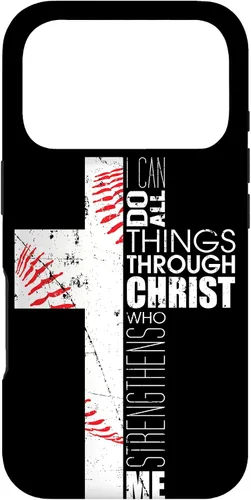 Vista 30 de Fundas de teléfono de béisbol para adolescentes y niños, entrenadores, cristianos, cruz, regalos para iPhone 17