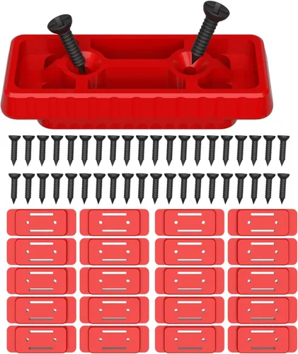 Vista 7 de NyVoozy Sistema de montaje de 20 piezas, pies de montaje para el sistema Milwaukee Packout (negro)