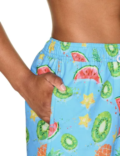 Vista 6 de TSLA - Traje de baño para niños, secado rápido, FPU 50+, pantalones cortos de playa para natación, traje de baño con forro interior de malla