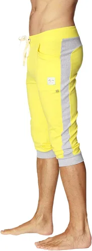 Vista 14 de 4-rth Pantalón deportivo de yoga con puños para hombre, tejido de rizo francés modal, hecho en Estados Unidos, ajuste elástico, estilo europeo
