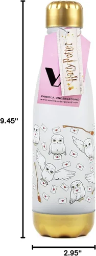 Vista 4 de Harry Potter Botella de agua Hedwig Letra Búho 20.3 fl oz Plástico Bebidas Taza Talla única