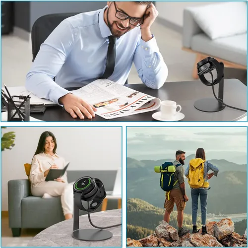 Vista 4 de Soporte cargador para Samsung Galaxy Watch, compatible con Galaxy Watch 5, 4, 3 y Active 2