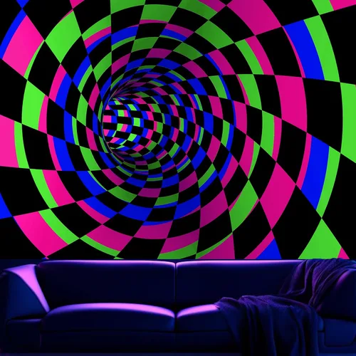 Vista 9 de Atrippy Tapiz de pared bohemio con mandala rosa para dormitorio, tapiz estético blanco y rosa, decoración de habitación para adolescentes y niñas