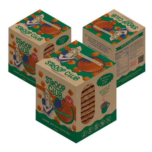 Vista 18 de Stroop Club Stroopwafel de Caramelo Orgánico Infusionado con Chai Indulgencia Vegana, a Base de Plantas y Aprobada por los Holandeses - 24