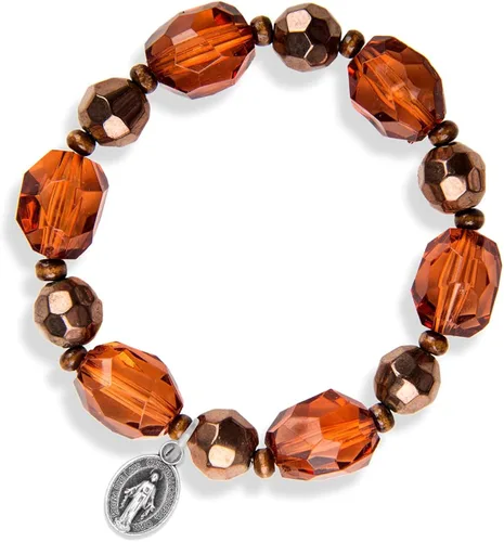 Vista 2 de Paquete de 5 medallas milagrosas para pulsera o collar de 12 pulgadas, plata oxidada pequeñas medallas milagrosas para hacer joyas católicas