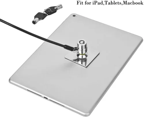 Vista 7 de Candado de Cable para Laptop, Cable de Seguridad de Hardware con Llaves, Cerradura de Combinación Antirrobo para Laptop y Monitor Compatible