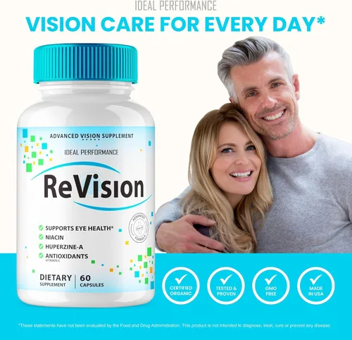 Vista 5 de IDEAL PERFORMANCE (5 unidades) Revision Eye Supplement Pills Advanced Vision 2.0 Complejo para el cuidado de los ojos Cápsulas Vitaminas Pro