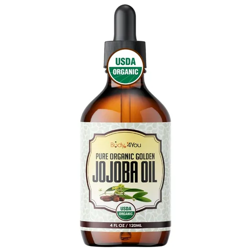 Vista 10 de BodyJ4You Aceite de jojoba orgánico para piercings - USDA 100% puro prensado en frío aceite para estiramiento de orejas - Cuidado de la nariz
