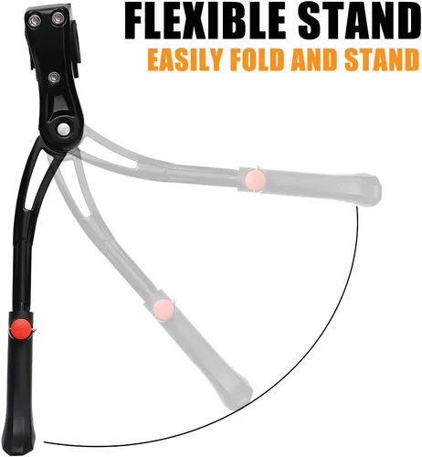 Vista 6 de TOPCABIN Soporte ajustable de aleación de aluminio para bicicleta, negro, para bicicletas de 24 a 28 pulgadas