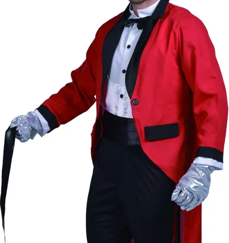 Vista 5 de fantastcostumes Hombre Ringmaster Costume, talla única , Igual a la foto