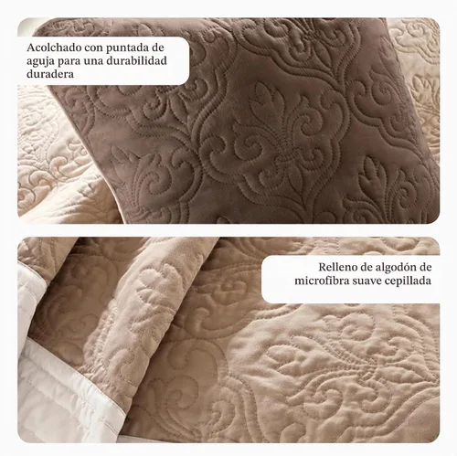 Vista 5 de Madison Park Attingham - Juego de edredón reversible, colcha transpirable para todas las estaciones, capas de ropa de cama ligeras y acogedoras