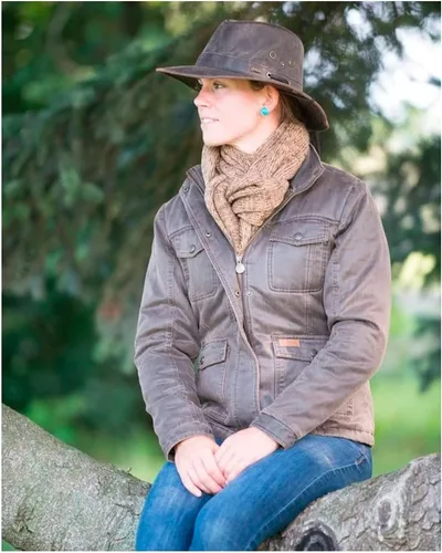 Vista 4 de Outback Trading Company 1497 River Guide UPF 50 - Gorro de algodón impermeable transpirable para exteriores