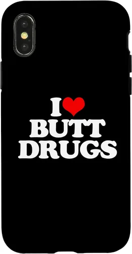 Vista 5 de iPhone 16 I Love Butt Drugs - Funny Saying Sarcastic Cute Cool Novelty Case