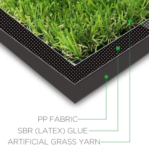 Vista 2 de Césped artificial de tamaño personalizable, para perros, césped sintético de 0.8 pulgadas de grosor, alfombra para interior o exterior