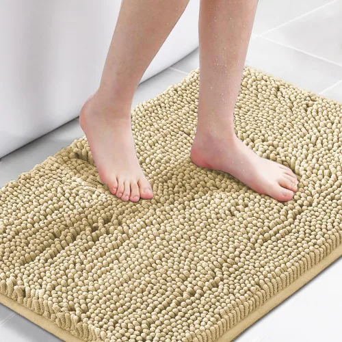 Vista 17 de H.VERSAILTEX Alfombra de Baño Alfombra de Baño Alfombras de Baño para Baño Antideslizante Alfombras de Baño Extra Gruesa de Chenilla Alfombra 17" x