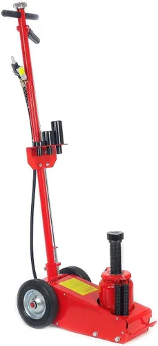 Vista 7 de XtremepowerUS gato hidráulico de servicio de 22 toneladas con eje de aire en forma de botella, con juego de ruedas y silla de extensión