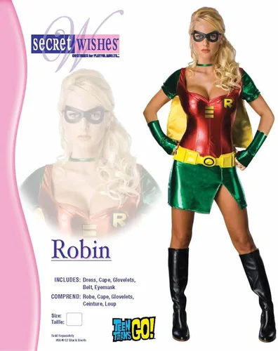 Vista 4 de Rubie's Disfraz de petirrojo coqueto de Secret Wishes Dc Comics para mujer, Multicolor