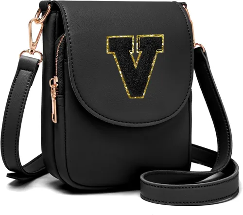 Vista 41 de Viverte Bolso Cruzado para Niñas Adolescentes Pequeñas, Bolso Inicial para Celular, Pequeña Cartera para Niños Pequeños, Bolso de Cuero con Tres