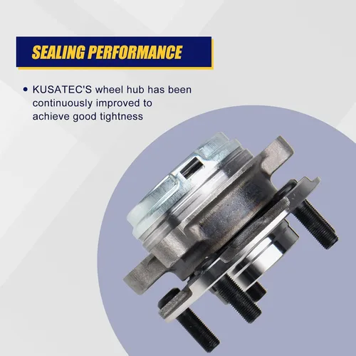 Vista 5 de KUSATEC 513296 Conjunto de buje y rodamiento de rueda delantera Compatible con Nissan Altima 2007-2018, Maxima 2009-2019, Murano 2009-2018