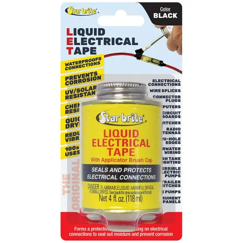 Vista 12 de STAR BRITE - Cinta aislante líquida eléctrica, tubo negro de 1 oz (084154)
