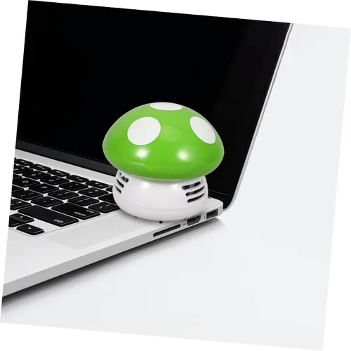 Vista 8 de Aspirador de escritorio de hongos Aspirador de escritorio Mini en forma de hongo Aspirador de polvo de mesa Aspirador de esquina portátil Pequeña