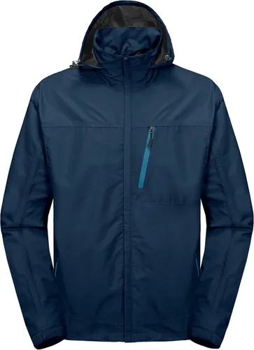 Vista 2 de Little Donkey Andy Chaqueta impermeable para hombre, ligera, con capucha, para senderismo, golf, viajes, pesca
