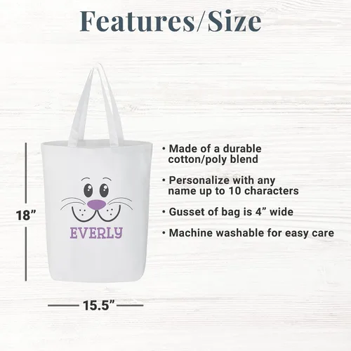 Vista 3 de Let's Make Memories Bolsas personalizadas para golosinas de Pascua - Bolsas de caza de huevos
