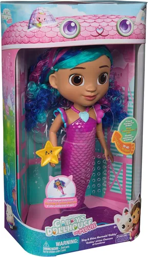 Vista 7 de Muñeca de sirena de Gabby's Dollhouse Movie con diseño de sirena, multicolor, 6074338