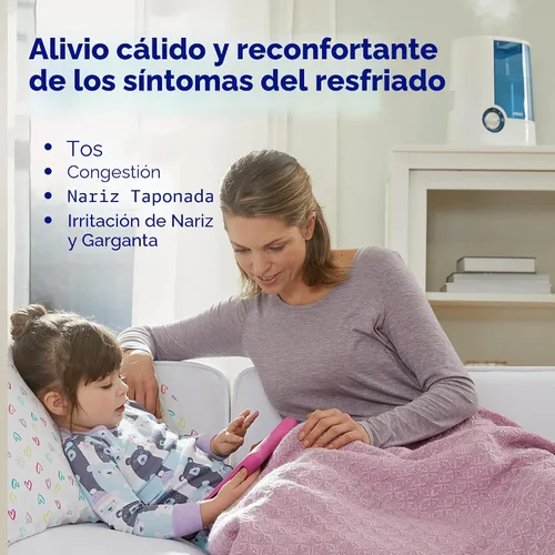 Vista 2 de Humidificador Vicks, de rocío cálido con apagado automático., V745A/V745-JUV, gris, 1, 1