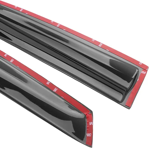 Vista 7 de EVPROXP - Visera de ventana compatible con Civic 4DR 06-11 Side Window Vent Deflector, Dark Smoke Tinted, JDM Mug Tape On Style, with White