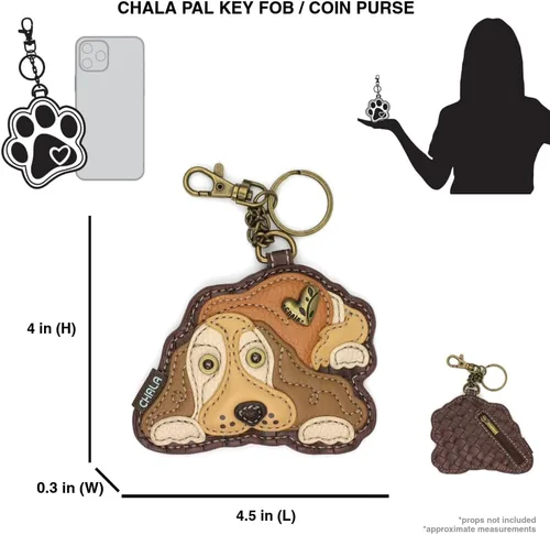 Vista 33 de CHALA Dog Collection - Llavero decorativo para mujer