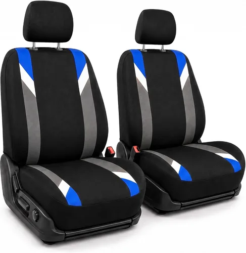 Vista 26 de FH Group Juego delantero de fundas de asientos de automóvil de tela para asientos de respaldo bajo con reposacabezas extraíble, ajuste universal