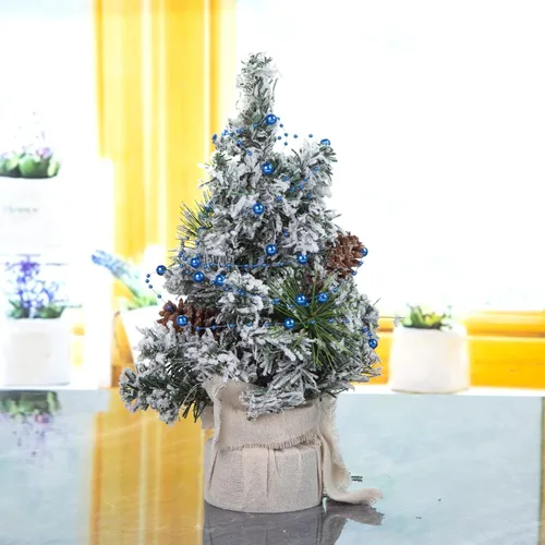 Vista 8 de DomeStar 36 cuerdas de perlas azules para velas flotantes, cuerdas de cuentas artificiales, perlas de imitación azules, rellenos de jarrón para mesa