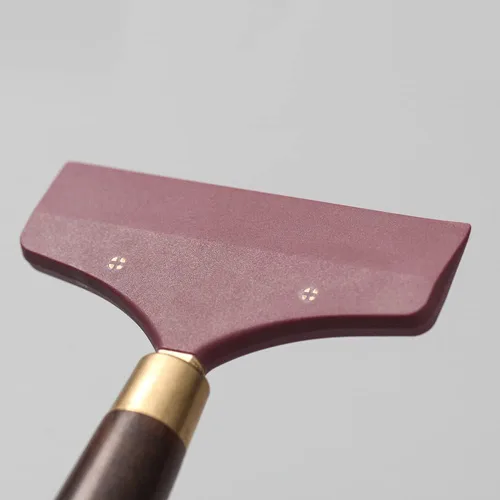Vista 3 de 2 espátulas de pegamento con mango de madera, raspador de pegamento y aplicador para manualidades de bricolaje y cuero, 2 tamaños
