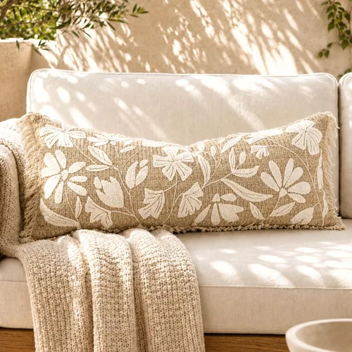Vista 35 de BlissBlush - Funda de almohada lumbar decorativa de 12 x 20 pulgadas, funda de almohada de terciopelo beige neutro para sofá, sala de estar, cojín