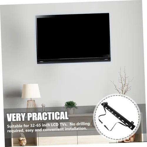 Vista 8 de Soporte de TV sin perno prisionero Soporte de pared para TV Sin taladro en forma de L mecánico robusto