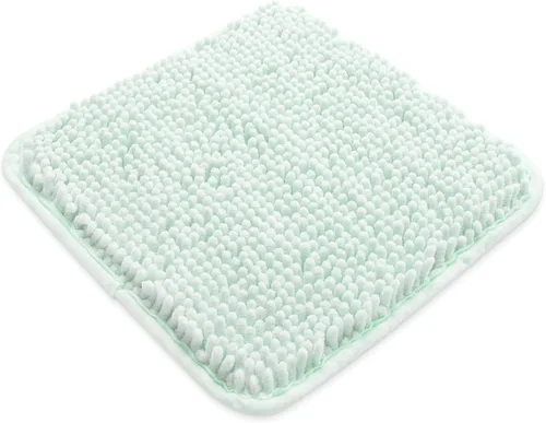 Vista 130 de Yeaban Alfombra de pasillo de baño de 24 x 72 pulgadas, antideslizante, alfombra de baño larga de felpilla gruesa, absorbente y lavable, alfombra