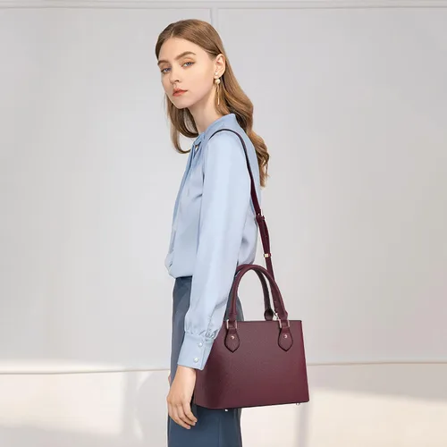Vista 2 de CHICAROUSAL Monederos y bolsos de mano para mujeres, bolsos cruzados de cuero para mujeres, bolso de hombro tipo tote para mujeres