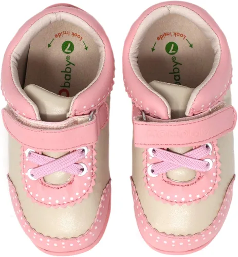 Vista 5 de Momo Baby Girls First Walker - Zapatillas de deporte de piel para bebé