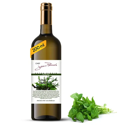 Vista 10 de Chef Jean Pierre's Aceite de oliva de naranja sangre extra virgen – Botella de vidrio de 12.5 onzas – Infundido naturalmente con sabores dulces
