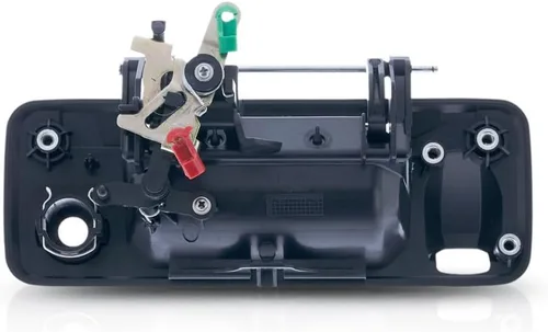 Vista 3 de KarParts360 Manija de puerta trasera para Toyota Tundra 2014-2020 Exterior con orificios de leva y llave Negro Plástico TO1915118