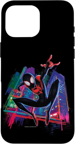 Vista 19 de Marvel Spider-Man Miles Morales Graffiti City - Carcasa para iPhone 17
